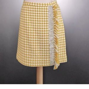 Dolce & Gabbana checkered skirt with rhinestone detail